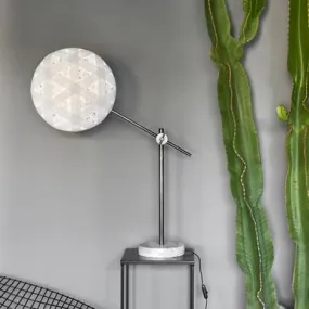 Lampe design Chanpen Hexagonal Blanc et noir Forestier Chanpen Noir Tissu