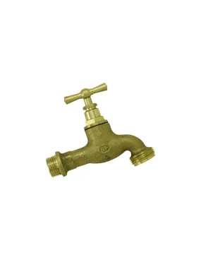 Robinet de jardin à clapet 15x21 ø nez 20x27-Robinet de jardin à clapet