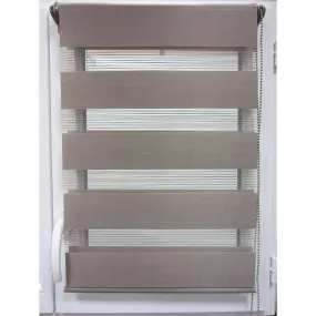 Store enrouleur jour nuit taupe 60x90cm 